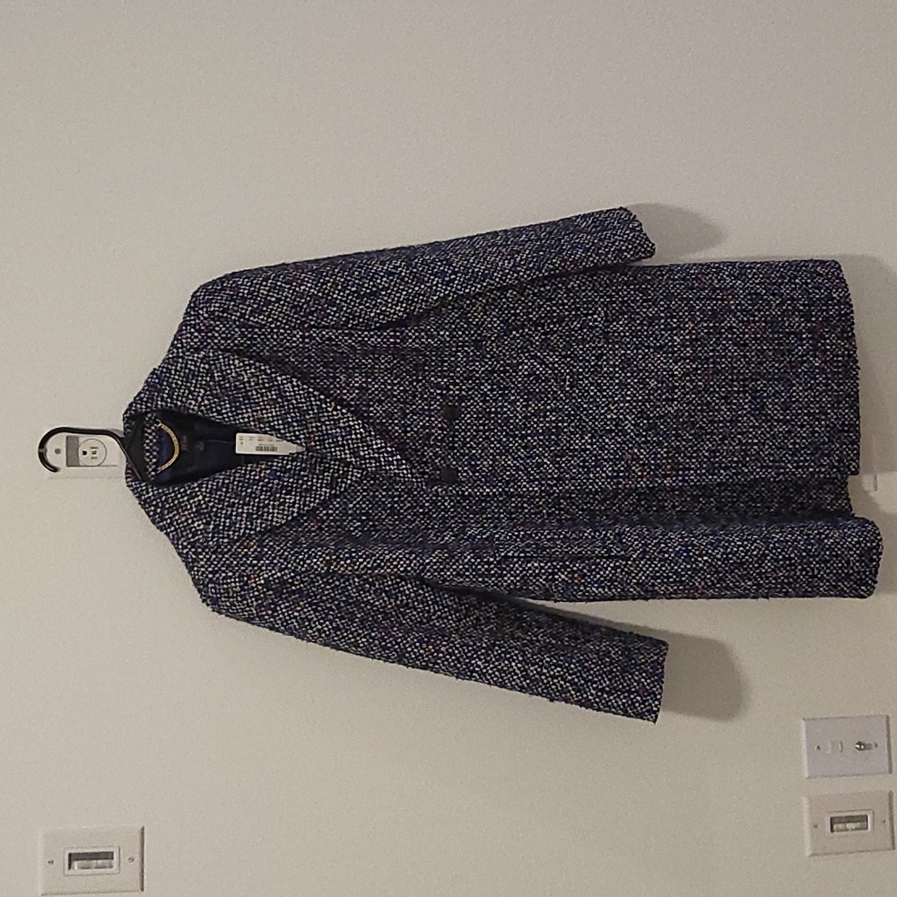 J. Crew Jackets & Coats | Nwt. J. Crew Wool Coat | Color: Blue | Size: 0 | Heart